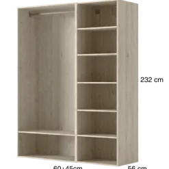 Dressing Casa 105 cm Chêne Hickory