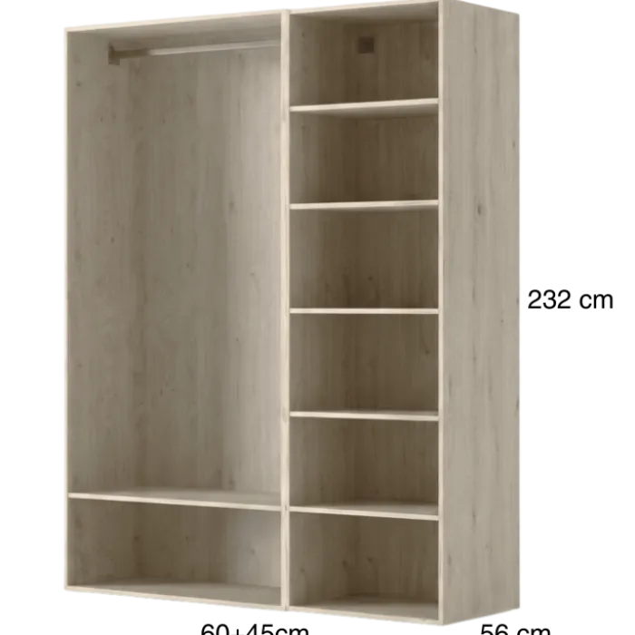Dressing Casa 105 cm Chêne Hickory