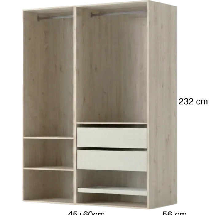 Dressing Casa 105 cm Chêne Hickory