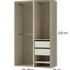 Dressing Casa 120 cm Chêne hickory