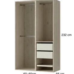 Dressing Casa 120 cm Chêne hickory