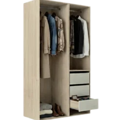 Dressing Casa 120 cm chêne hickory