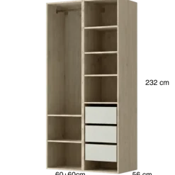 Dressing Casa 120 cm chêne hickory