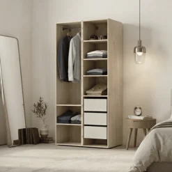 Dressing Casa 120 cm chêne hickory