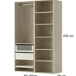 Dressing Casa 120 cm chêne hickory