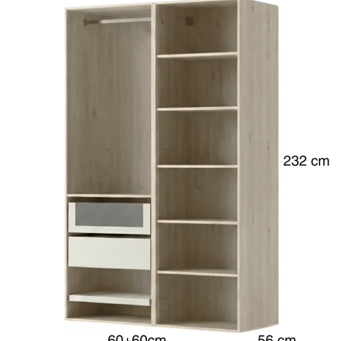 Dressing Casa 120 cm chêne hickory