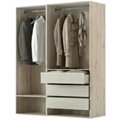 Dressing Casa 135 cm chêne hickory