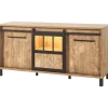 Dressoir Alcatraz 8 bois orange/noir mat