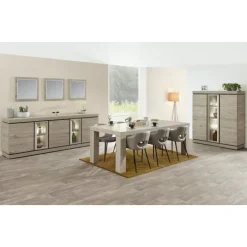 Dressoir Belluno chêne millenium gris