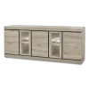 Dressoir Belluno 2 chêne millenium gris clair/noir