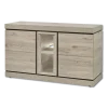 Dressoir Belluno 3 chêne millenium gris clair/noir