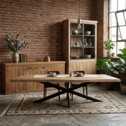 Dressoir DHRUV bois mange/nougat