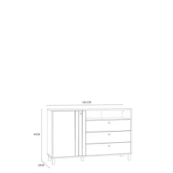 Dressoir Killarney chêne mauvella/sable