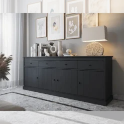 Dressoir Valencia chêne noir