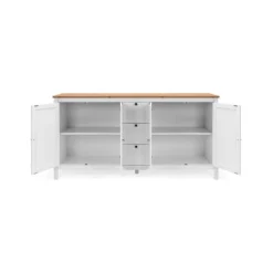 Enfilade Bergen 51 blanc/chêne artisan