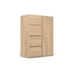 Enfilade 1 porte et 4 tiroirs Mosaik décor hickory ( sur commande )