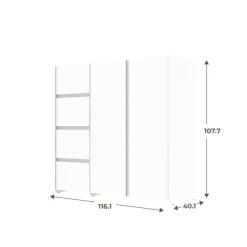 Enfilade 2 portes et 4 tiroirs Mosaik blanc ( sur commande )