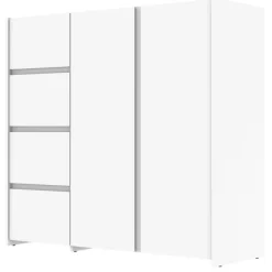 Enfilade 2 portes et 4 tiroirs Mosaik blanc ( sur commande )