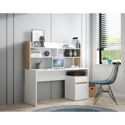 Ensemble Modultrick - Bureau 140 cm avec Surmeuble