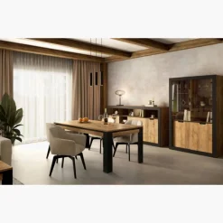 Ensemble salle à manger Dressoir + table TUDOR ( sans chaises )