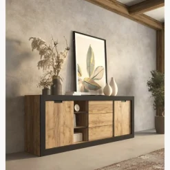 Ensemble salle à manger Dressoir + table TUDOR ( sans chaises )