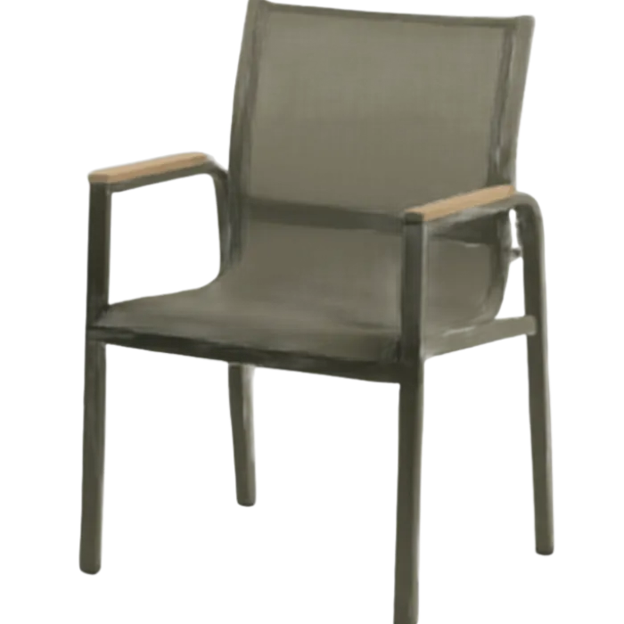 Ensemble table + 6 chaises Rouen Kaki
