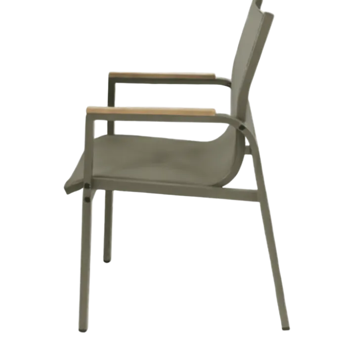 Ensemble table + 6 chaises Rouen Kaki
