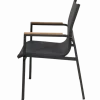 Ensemble table + 6 chaises Rouen gris