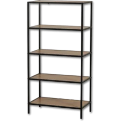 Etagère Book Shelf 5P noir/mélaminé
