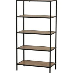 Etagère Book Shelf 5P noir/mélaminé