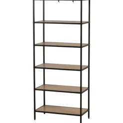 Etagère Book Shelf 6P noir/mélaminé