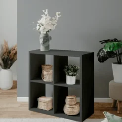 Etagère carré max 4 anthracite
