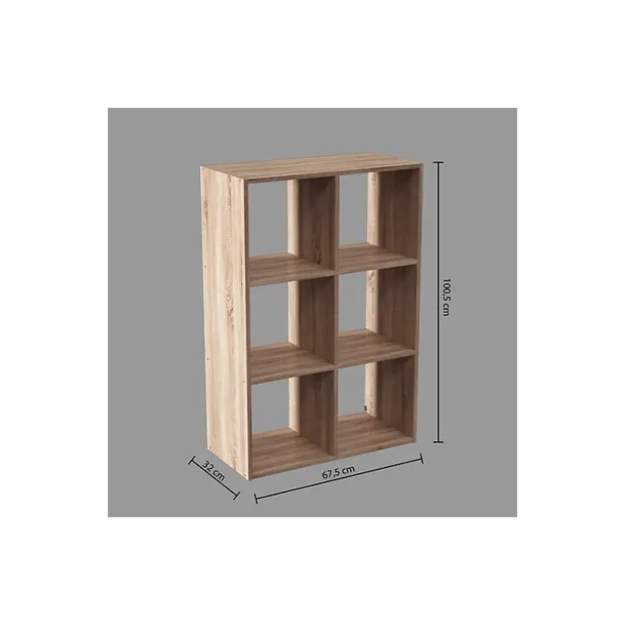 Etagère 6 cases naturel 139909