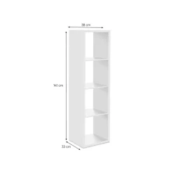Etagère colonne max 4 blanc