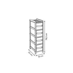 Etagère fine 4 rangements box Tidy 174903
