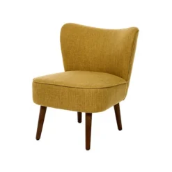 Fauteuil Aera tissu ocre