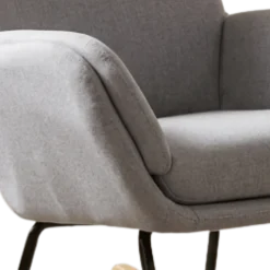 Fauteuil à bascule CH-195139 gris clair