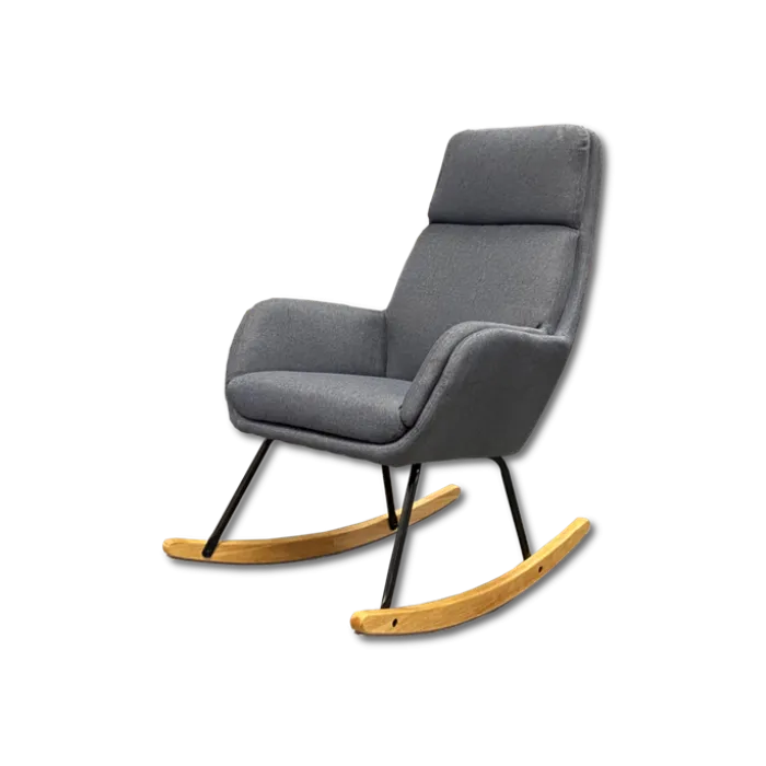 Fauteuil à bascule CH-195139 gris foncé