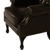 Fauteuil bergere chesterfield 216 Cuir antique brown