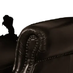 Fauteuil bergere chesterfield 216 Cuir antique brown