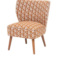 Fauteuil Chiara chenille ambre