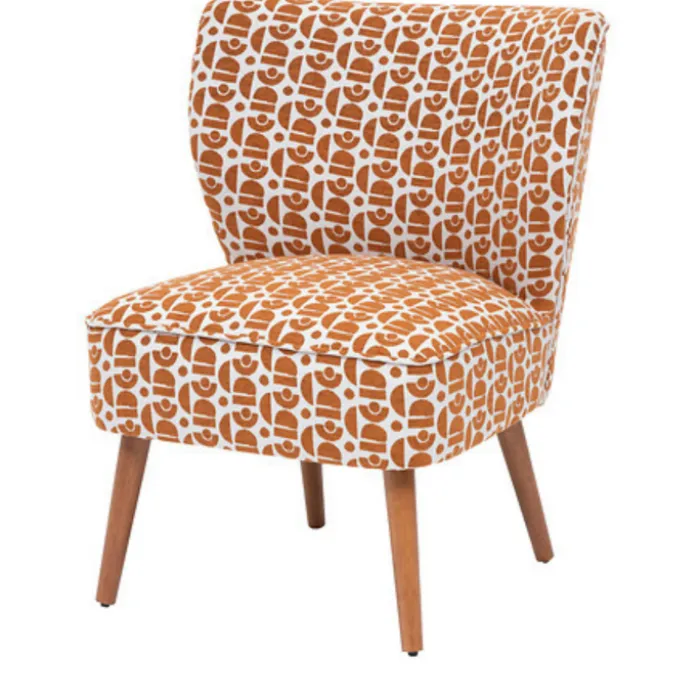 Fauteuil Chiara chenille ambre
