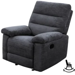 Fauteuil Coral basculant gris foncé