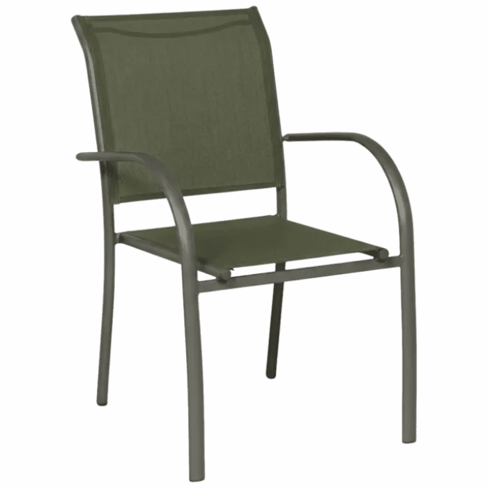 Fauteuil de jardin Kochi tissu vert