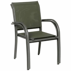 Fauteuil de jardin Kochi tissu vert