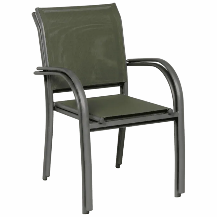 Fauteuil de jardin Kochi tissu vert