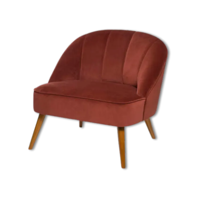 Fauteuil Naova terracotta