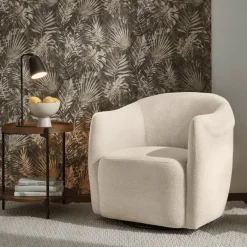 Fauteuil Pivotant Nigel Beige