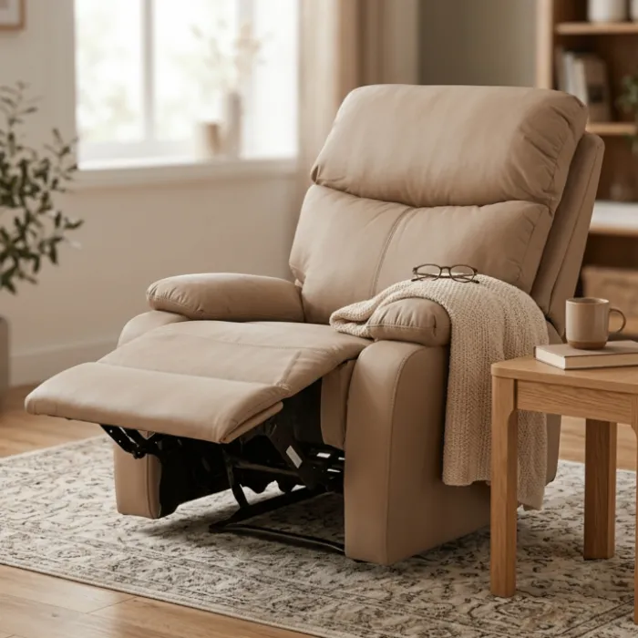 Fauteuil relax Hugo beige