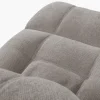 Fauteuil relax manuel Emerald tissu taupe clair